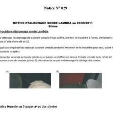 ETALONNAGE SONDE LAMBDA